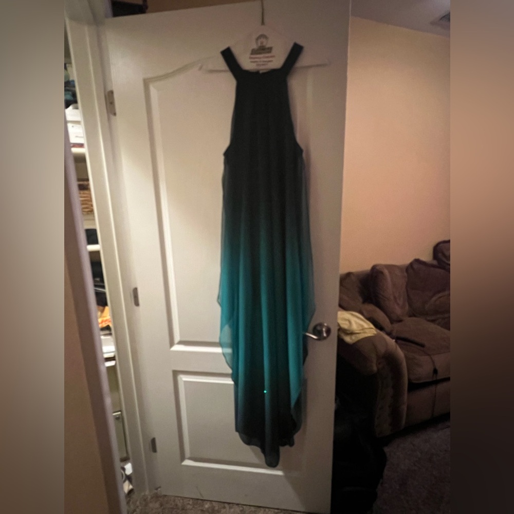 Elegant Ombre Green Gown